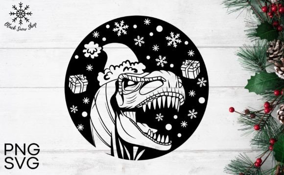 Christmas Dinosaur T-rex SVG Review for Embroidery Projects
