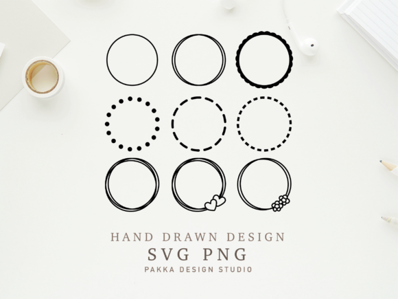 Circle Frame Svg Bundle Round Outline Review