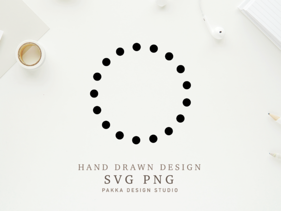 Dots Circle Frame Svg Round Outline Review