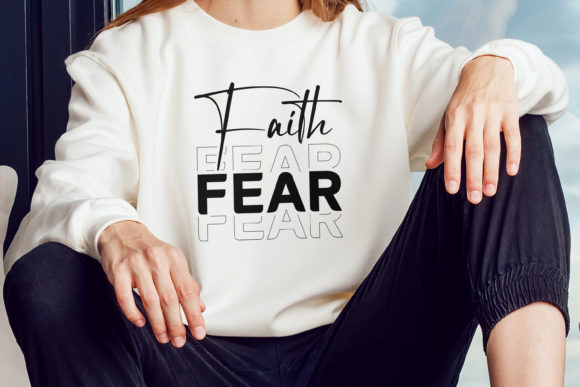 Faith Fear SVG: A Designer's Take on Inspirational Embroidery