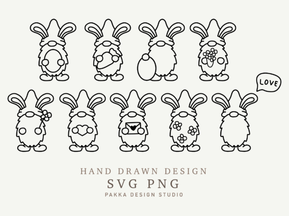Gnome Outline Svg Easter Bunny Gnome Review