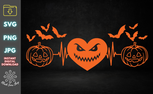 Heartbeat Pumpkin Halloween SVG Review