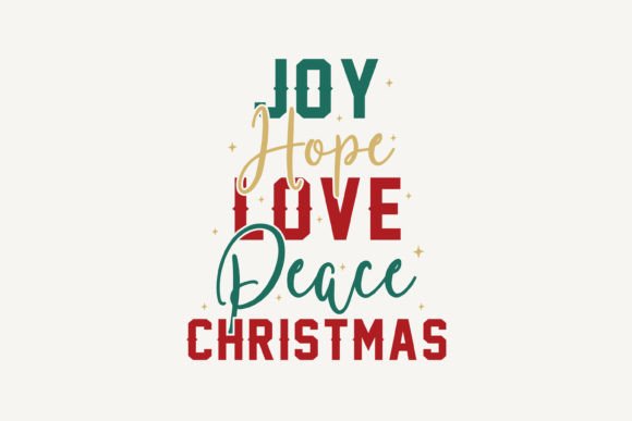 Joy Hope Love Peace Christmas Embroidery Design Review