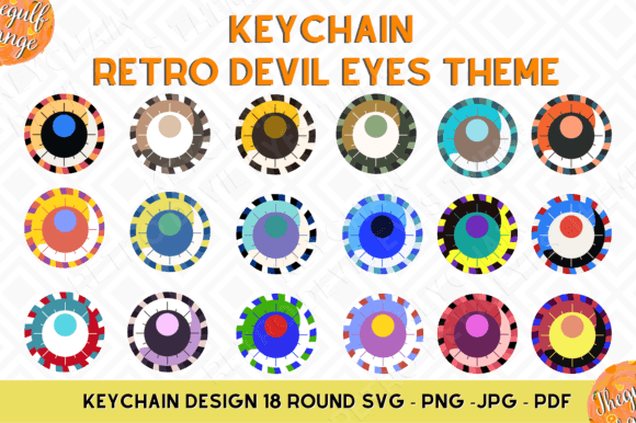 Keychain Groovy - Retro Devil Eyes Theme Review
