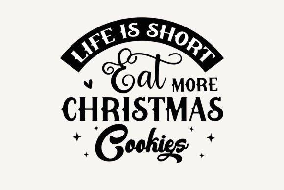 Life is Short Eat More Christmas Cookies Embroidery Review