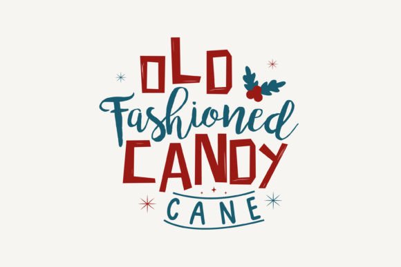 Old Fashioned Candy Canes SVG for Embroidery Projects
